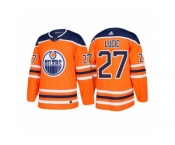 Men's adidas Milan Lucic Edmonton Oilers #27 Orange 2018 New Season Team Home Jersey