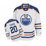 Reebok Edmonton Oilers #20 Ryan Stanton Authentic White Away NHL Jersey