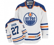 Reebok Edmonton Oilers #27 Boyd Gordon Authentic White Away NHL Jersey