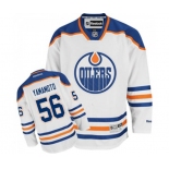 Reebok Edmonton Oilers #56 Kailer Yamamoto Authentic White Away NHL Jersey