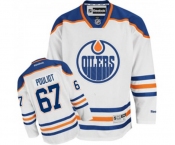 Reebok Edmonton Oilers #67 Benoit Pouliot Authentic White Away NHL Jersey