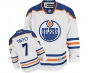 Reebok Edmonton Oilers #7 Paul Coffey Authentic White Away NHL Jersey