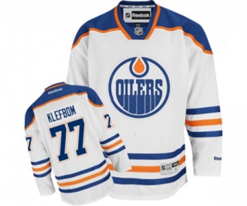 Reebok Edmonton Oilers #77 Oscar Klefbom Authentic White Away NHL Jersey