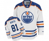 Reebok Edmonton Oilers #81 Yohann Auvitu Authentic White Away NHL Jersey