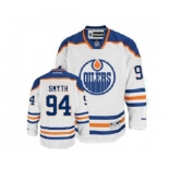 Reebok Edmonton Oilers #94 Ryan Smyth Authentic White Away NHL Jersey