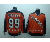 nhl campbell #99 oilers gretzky orange[ccm] all star