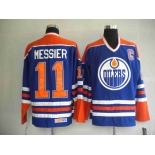 nhl edmonton oilers #11 messier lt.blue