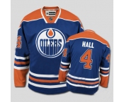 nhl edmonton oilers #4 hall lt.blue