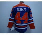 nhl edmonton oilers #44 souray lt.blue