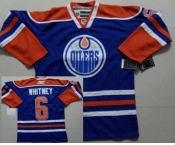 nhl edmonton oilers #6 whitney lt.blue