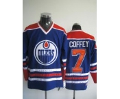 nhl edmonton oilers #7 coffey lt.blue