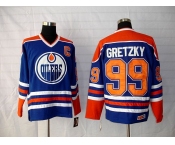 nhl edmonton oilers #99 gretzky ccm lt.blue