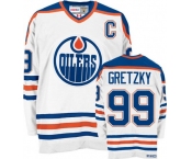 nhl edmonton oilers #99 gretzky ccm white (C)