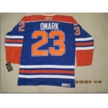 nhl jerseys edmonton oilers #23 omark blue