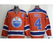 nhl jerseys edmonton oilers #4 hall orange[patch A]