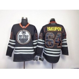 nhl jerseys edmonton oilers #64 yakupov black