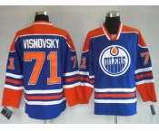 nhl jerseys edmonton oilers 71# visnovsky blue