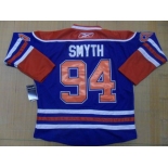 nhl jerseys edmonton oilers #94 smyth lt.blue