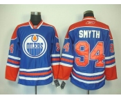 nhl jerseys edmonton oilers #94 smyth lt.blue