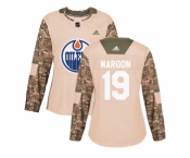 Women Adidas Edmonton Oilers #19 Patrick Maroon Camo Authentic 2017 Veterans Day Stitched NHL Jersey