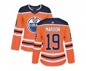 Women Adidas Edmonton Oilers #19 Patrick Maroon Orange Home Authentic Stitched NHL Jersey