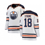 Women Edmonton Oilers #18 Ryan Strome Authentic White Away Fanatics Branded Breakaway NHL Jersey