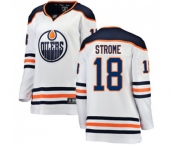 Women Edmonton Oilers #18 Ryan Strome Authentic White Away Fanatics Branded Breakaway NHL Jersey