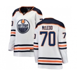 Women Edmonton Oilers #70 Ryan McLeod Authentic White Away Fanatics Branded Breakaway NHL Jersey