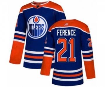 Youth Adidas Edmonton Oilers #21 Andrew Ference Authentic Royal Blue Alternate NHL Jersey