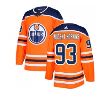 Youth Adidas Edmonton Oilers #93 Ryan Nugent-Hopkins Orange Home Authentic Stitched NHL Jersey