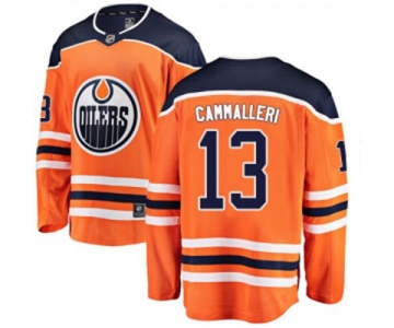 Youth Edmonton Oilers #13 Mike Cammalleri Authentic Orange Home Fanatics Branded Breakaway NHL Jersey