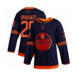 Youth Edmonton Oilers #29 Leon Draisaitl Authentic Navy Blue Alternate Hockey Jersey