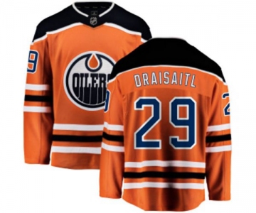 Youth Edmonton Oilers #29 Leon Draisaitl Fanatics Branded Orange Home Breakaway NHL Jersey