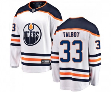 Youth Edmonton Oilers #33 Cam Talbot Fanatics Branded White Away Breakaway NHL Jersey