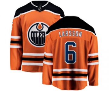 Youth Edmonton Oilers #6 Adam Larsson Fanatics Branded Orange Home Breakaway NHL Jersey