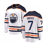 Youth Edmonton Oilers #7 Paul Coffey Fanatics Branded White Away Breakaway NHL Jersey