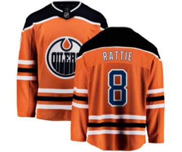 Youth Edmonton Oilers #8 Ty Rattie Fanatics Branded Orange Home Breakaway NHL Jersey