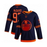 Youth Edmonton Oilers #97 Connor McDavid Authentic Navy Blue Alternate Hockey Jersey