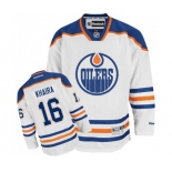 Youth Reebok Edmonton Oilers #16 Jujhar Khaira Authentic White Away NHL Jersey