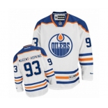 Youth Reebok Edmonton Oilers #93 Ryan Nugent-Hopkins Authentic White Away NHL Jersey