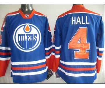 youth nhl edmonton oilers #4 hall lt.blue