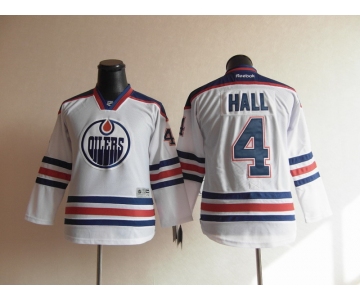 youth nhl jerseys edmonton oilers #4 hall white