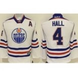 youth nhl jerseys edmonton oilers #4 hall white[patch A]