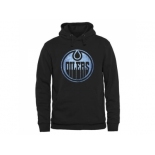 Edmonton Oilers Black Rinkside Pond Hockey Pullover Hoodie