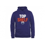 Edmonton Oilers Royal Top Shelf Pullover Hoodie