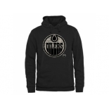 Men's Edmonton Oilers Black Rink Warrior Pullover Hoodie