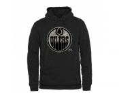 Men's Edmonton Oilers Black Rink Warrior Pullover Hoodie