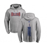 NHL Adidas Edmonton Oilers #1 Laurent Brossoit Ash Backer Pullover Hoodie