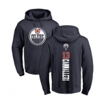 NHL Adidas Edmonton Oilers #13 Mike Cammalleri Navy Blue Backer Pullover Hoodie