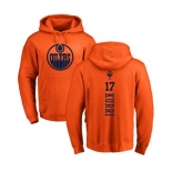 NHL Adidas Edmonton Oilers #17 Jari Kurri Orange One Color Backer Pullover Hoodie